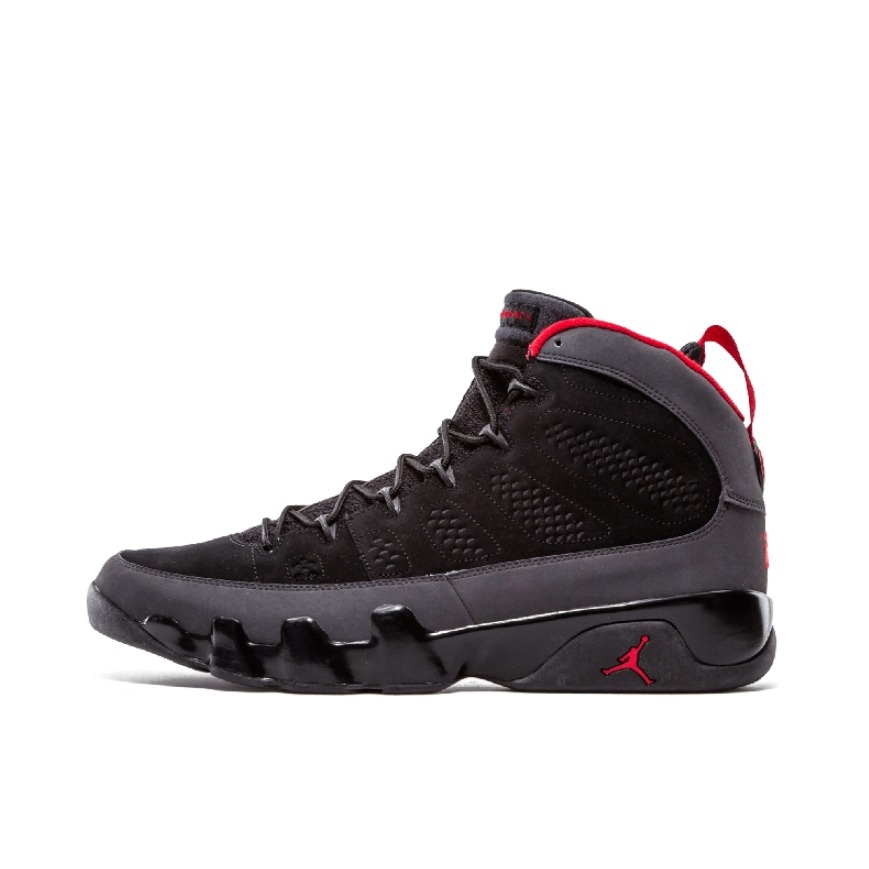 Air Jordan 9 运动休闲鞋 复古百搭减震透气舒适轻便防滑耐磨支撑合成革包裹性 黑灰红