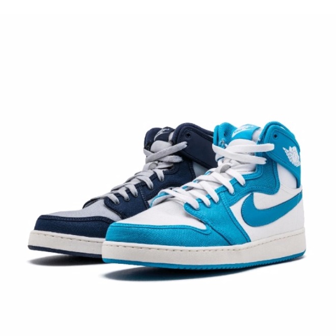 推荐商品：Air Jordan 1 板鞋 运动休闲鞋 复古潮流支撑合成革 Rival Pack 中帮/乔治城/北卡蓝 套装