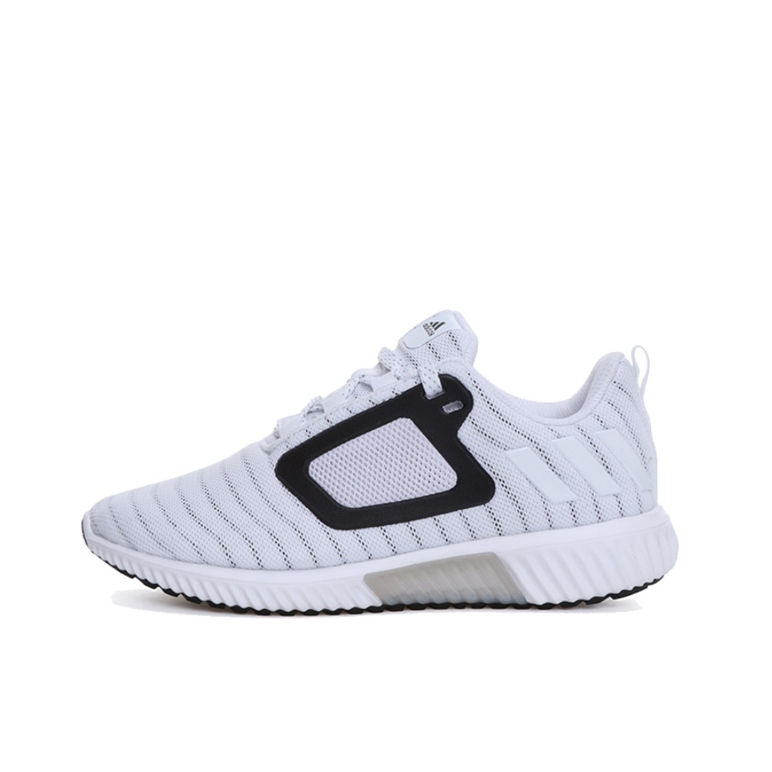 推荐商品：adidas Climacool 跑鞋 减震回弹网面透气防滑耐磨轻便织物轻盈舒适跑道 White/Black 白黑