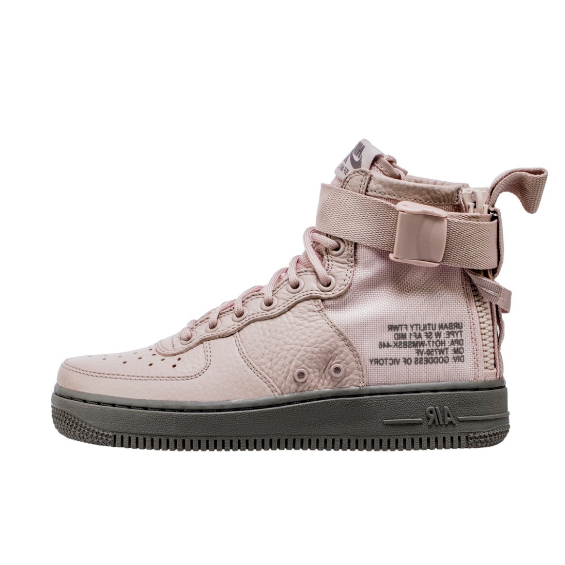 推荐商品：Nike Air Force 1 SF 板鞋 机能缠绕防滑耐磨减震透气复古包裹性 Siltstone Red 粉/炭黑