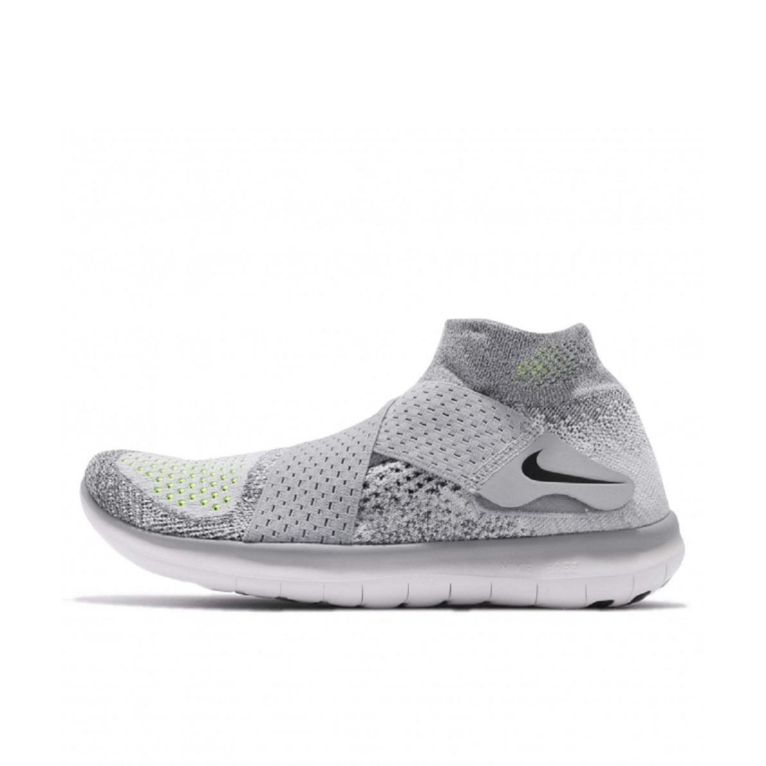 推荐商品：Nike Free RN Motion FK 2017 跑鞋 减震防滑耐磨舒适透气轻便运动织物马拉松 Wolf Grey 冷灰/灰绑带