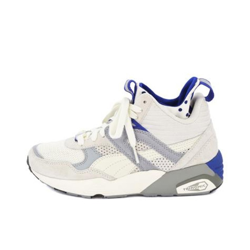 推荐商品：Puma/彪马 R698 75Y PRM 联名限量 复古百搭 防滑透气 耐磨 织物 支撑 缓震回弹 低帮 跑鞋 LightGray/White 灰白Mid