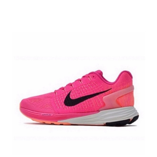 推荐商品：Nike LunarGlide 7 跑鞋 减震透气防滑耐磨轻便舒适百搭 Pink Foil 粉白