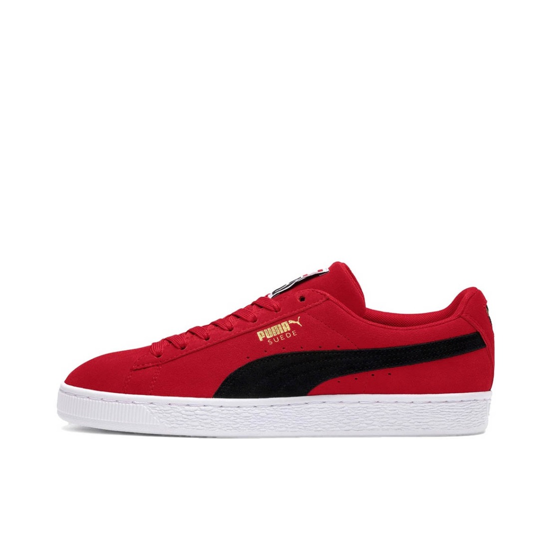 推荐商品：Puma/彪马 Suede Classic 面包鞋 板鞋 舒适百搭防滑耐磨轻便透气复古低帮圆头 Red/Black/Gold 红黑金标