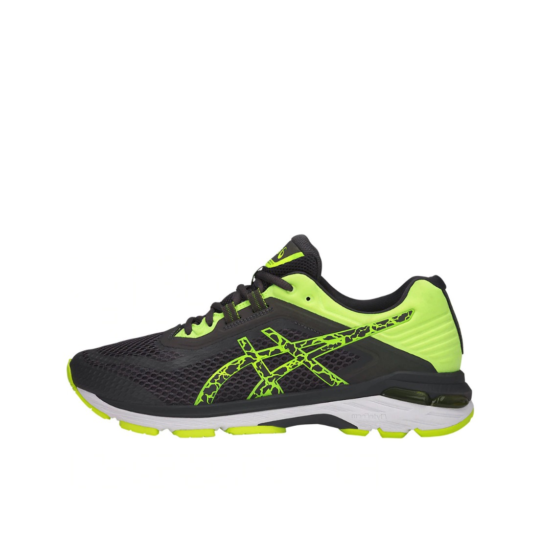 推荐商品：Asics/亚瑟士 GT-2000 6 跑鞋 防滑耐磨舒适透气织物缓震轻便运动 Dark Grey/Safety Yellow 黑绿