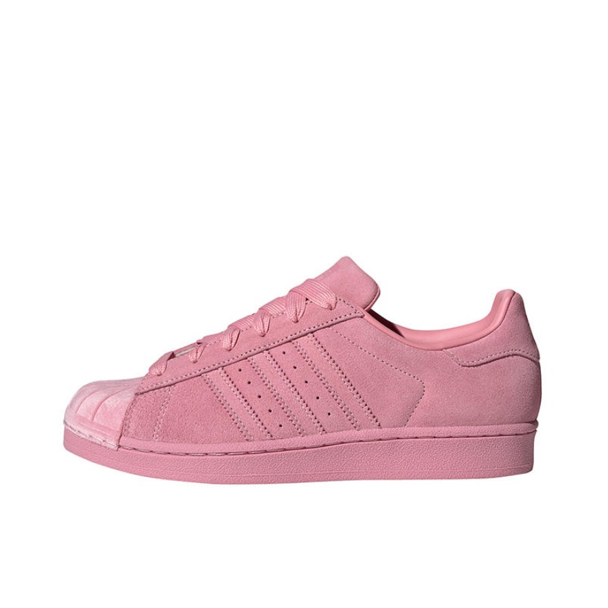 推荐商品：【宋雨琦同款】 adidas Originals Superstar 板鞋 轻便贝壳头薄底舒适百搭耐磨复古 Tonal Pink 浅粉麂皮