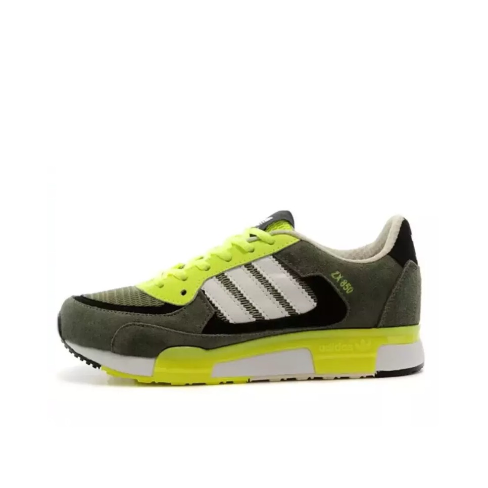 推荐商品：adidas Originals ZX 850 复古 跑鞋 Solar-Yellow/Black/Silver/White 米黄/白