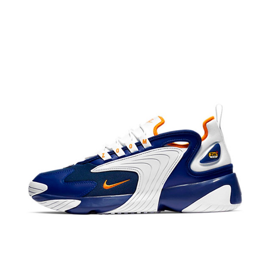 推荐商品：Nike Zoom 2K 运动休闲鞋 潮流复古缓震耐穿圆头 Blue/White 白蓝金