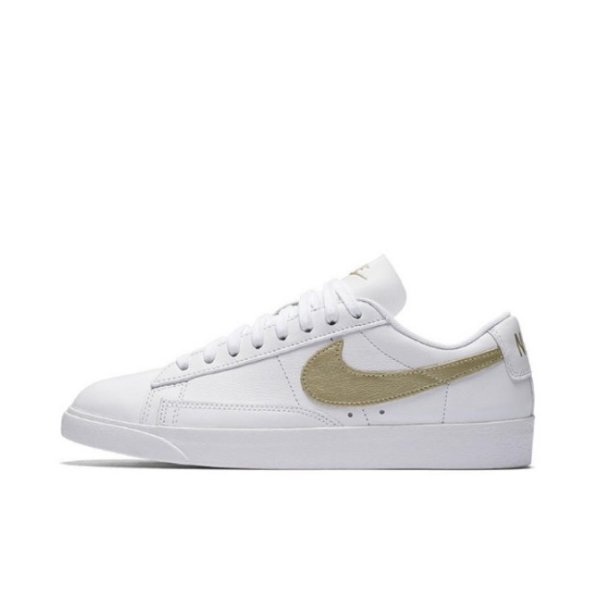 推荐商品：Nike Blazer 板鞋 经典复古防滑舒适百搭 LE White Gold 白金Low