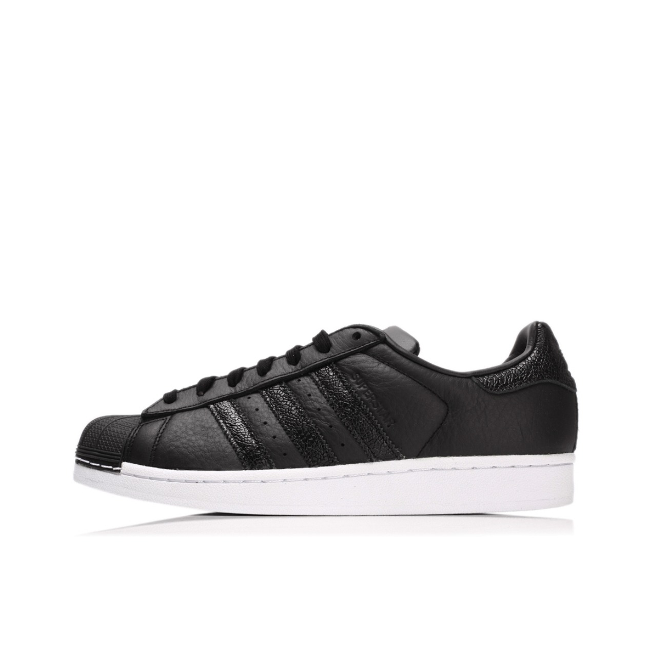 推荐商品：【宋雨琦同款】 adidas Originals Superstar 板鞋 轻便贝壳头薄底舒适百搭耐磨复古 Black/White 深棕色/暗纹