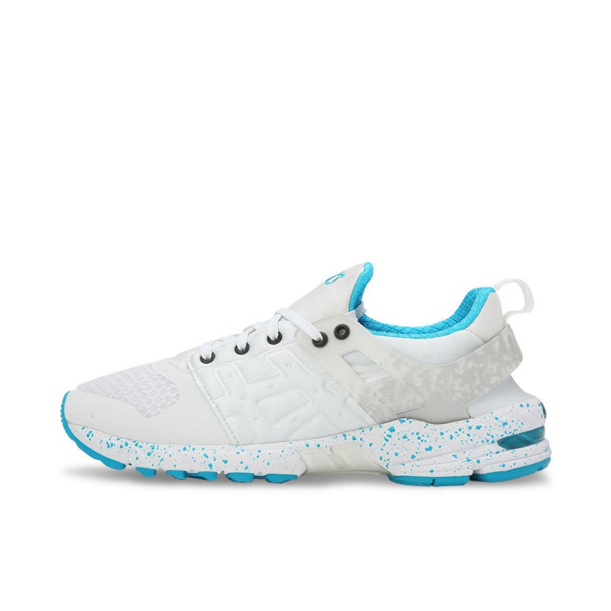 推荐商品：Asics/亚瑟士 GT-DS 透气舒适 减震 防滑耐磨 潮流 运动休闲 织物 跑步鞋 White/Atomic Blue 白蓝