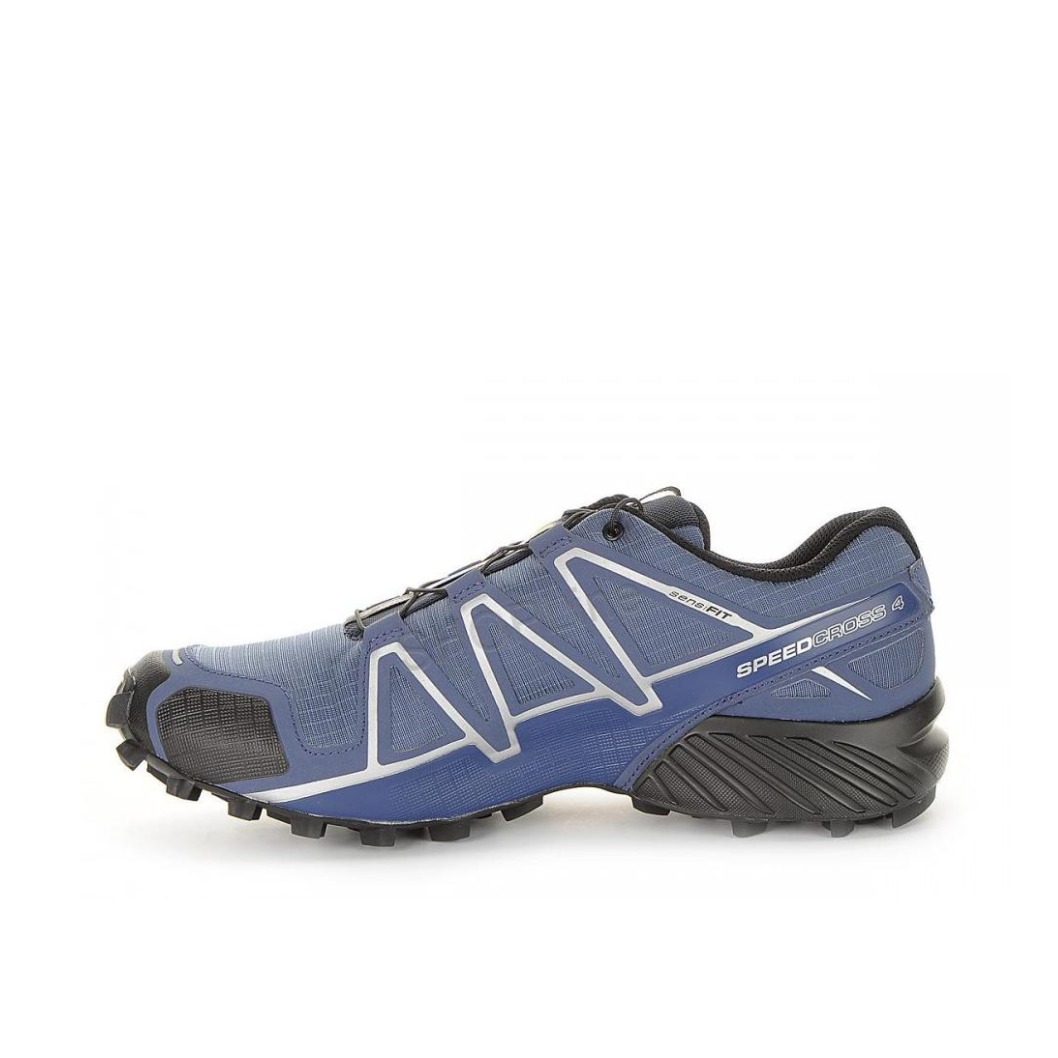 推荐商品：Salomon/萨洛蒙 Speedcross 4 功能 轻便 透气 防滑 耐磨 防水 一脚蹬 徒步鞋 舒适百搭 户外鞋 蓝色