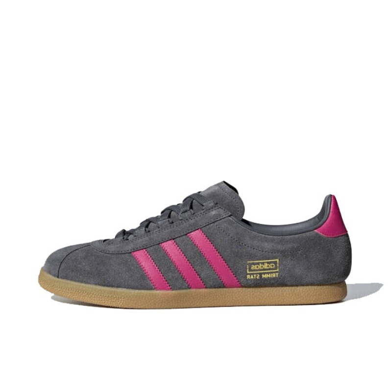 推荐商品：adidas Originals Trimm Star 耐磨 运动休闲鞋 Dark Grey/Magenta 深灰粉