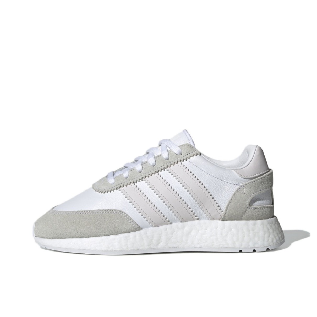 推荐商品：adidas I‑5923 防滑耐磨 舒适百搭 轻便 休闲复古 慢跑 跑鞋 Grey White 灰白银