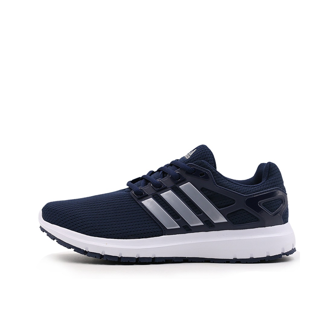 推荐商品：adidas Energy Cloud 网面透气 舒适百搭 减震防滑 轻便耐磨 轻盈 跑鞋 Navy/Silver/White/Black 墨蓝/银