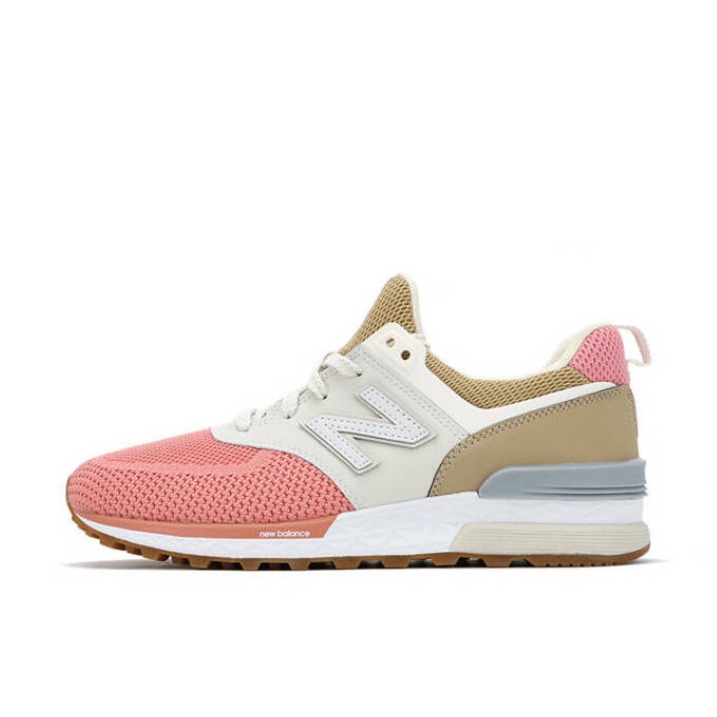 推荐商品：New Balance 574S 网布 潮流复古 减震 防滑耐磨 舒适透气 织物 合成革 支撑 生活 运动休闲鞋 柚色/暗米/釉棕