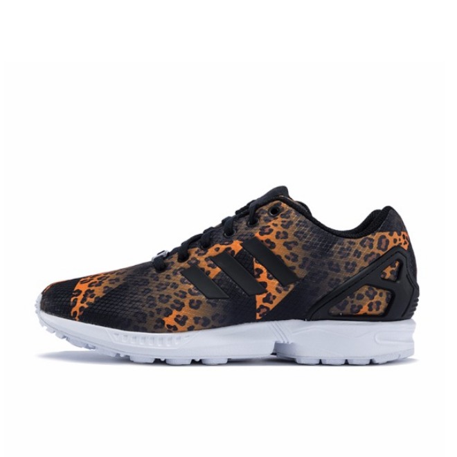 推荐商品：adidas Originals ZX Flux 防滑耐磨 轻便透气 舒适运动 休闲鞋 Core Black/White/Leopard 豹纹