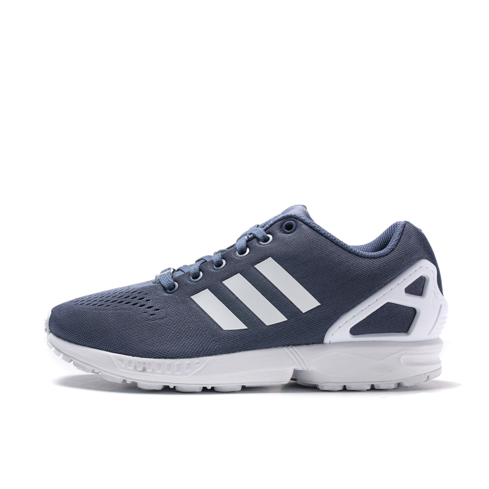 推荐商品：adidas Originals ZX Flux 防滑耐磨 轻便透气 舒适运动 休闲鞋 Tech Ink/White 深灰色