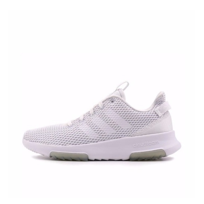 推荐商品：adidas Cloudfoam Racer TR 轻便缓震 舒适透气 耐磨 休闲鞋 White/Grey 白灰