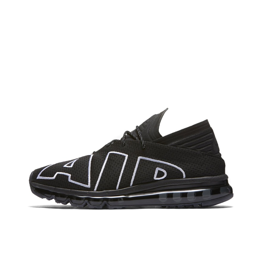 推荐商品：Nike Air Max Flair 跑鞋 全掌气垫防滑耐磨减震回弹轻便透气舒适百搭 Black 白黑色