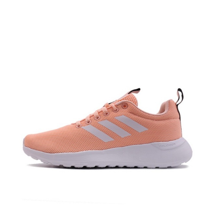 推荐商品：adidas Lite Racer CLN 网面透气 缓震耐磨 舒适 防滑 休闲鞋 Clear Orange/White 粉红