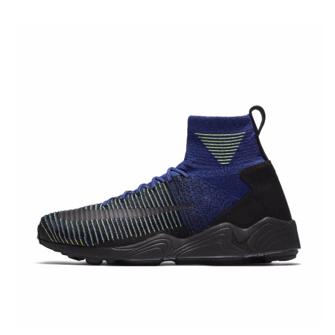 推荐商品：Nike Zoom Mercurial Flyknit 运动休闲鞋 防滑耐磨网面透气舒适圆头轻便减震包裹性百搭 Deep Royal Blue 蓝绿色