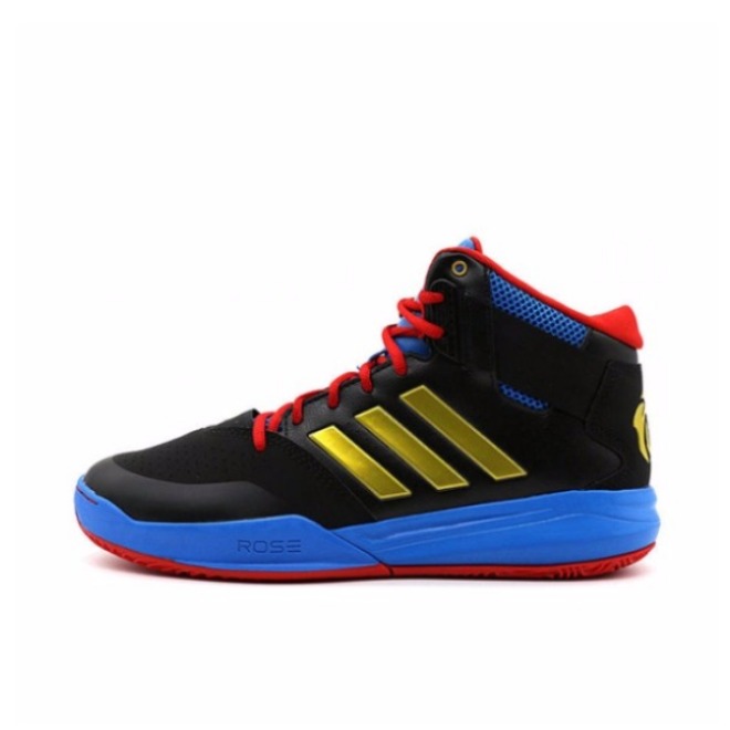 推荐商品：adidas D Rose 773 IV 实战耐磨 篮球鞋 Black Gold/Blue/Red 黑/金/蓝/黑