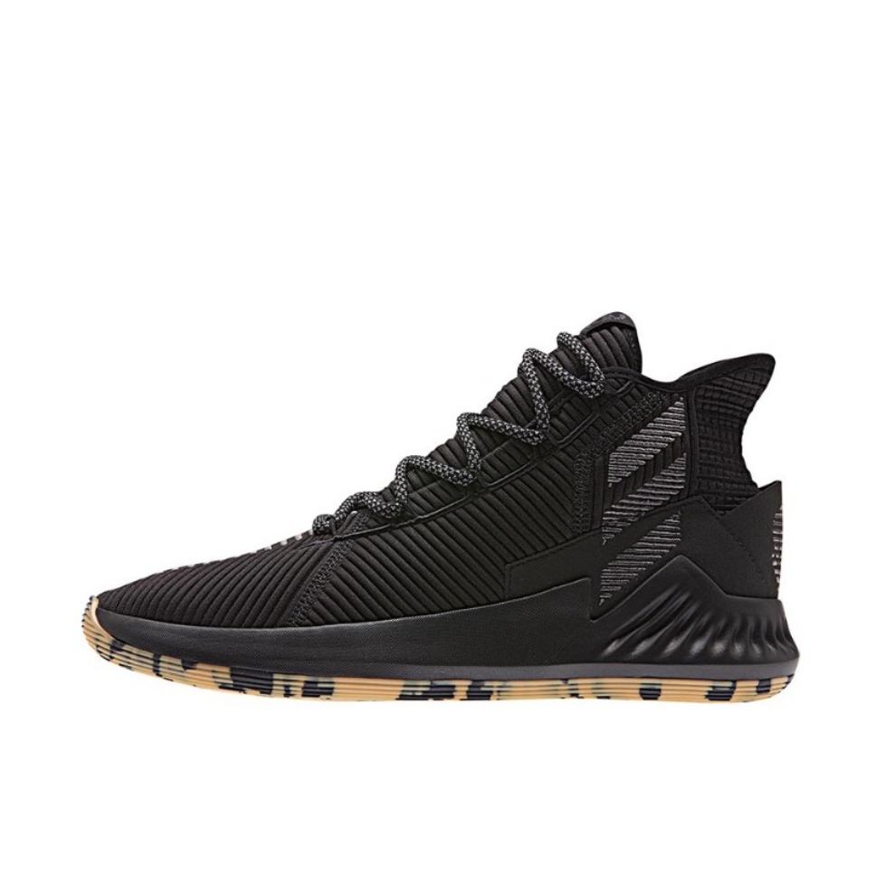 推荐商品：adidas D Rose 9 篮球鞋 缓震回弹防滑耐磨轻便透气实战 Black Gum 黑生胶