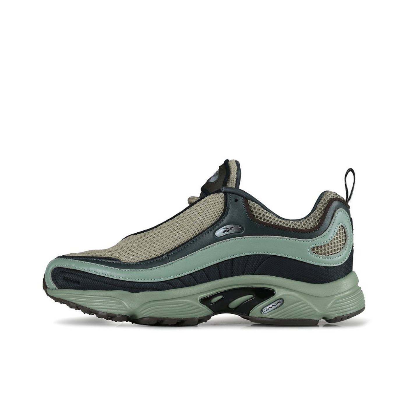推荐商品：Reebok/锐步 Daytona DMX 跑鞋 休闲复古减震耐磨防滑透气织物运动圆头轻便 MediumAquamarine/LimeGreen/Black

 Vainl Archive联名/褐色/绿色 