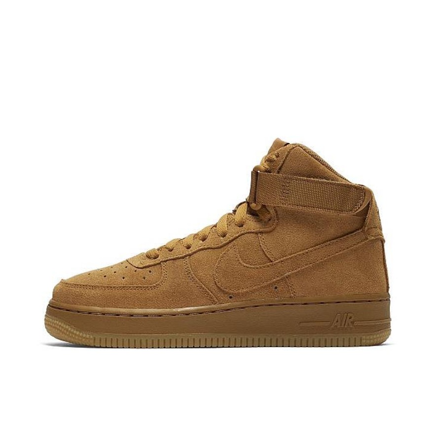 推荐商品：Nike Air Force 1 空军一号 板鞋 轻便舒适百搭耐磨防滑复古 High Wheat 高帮/女款/小麦/2018