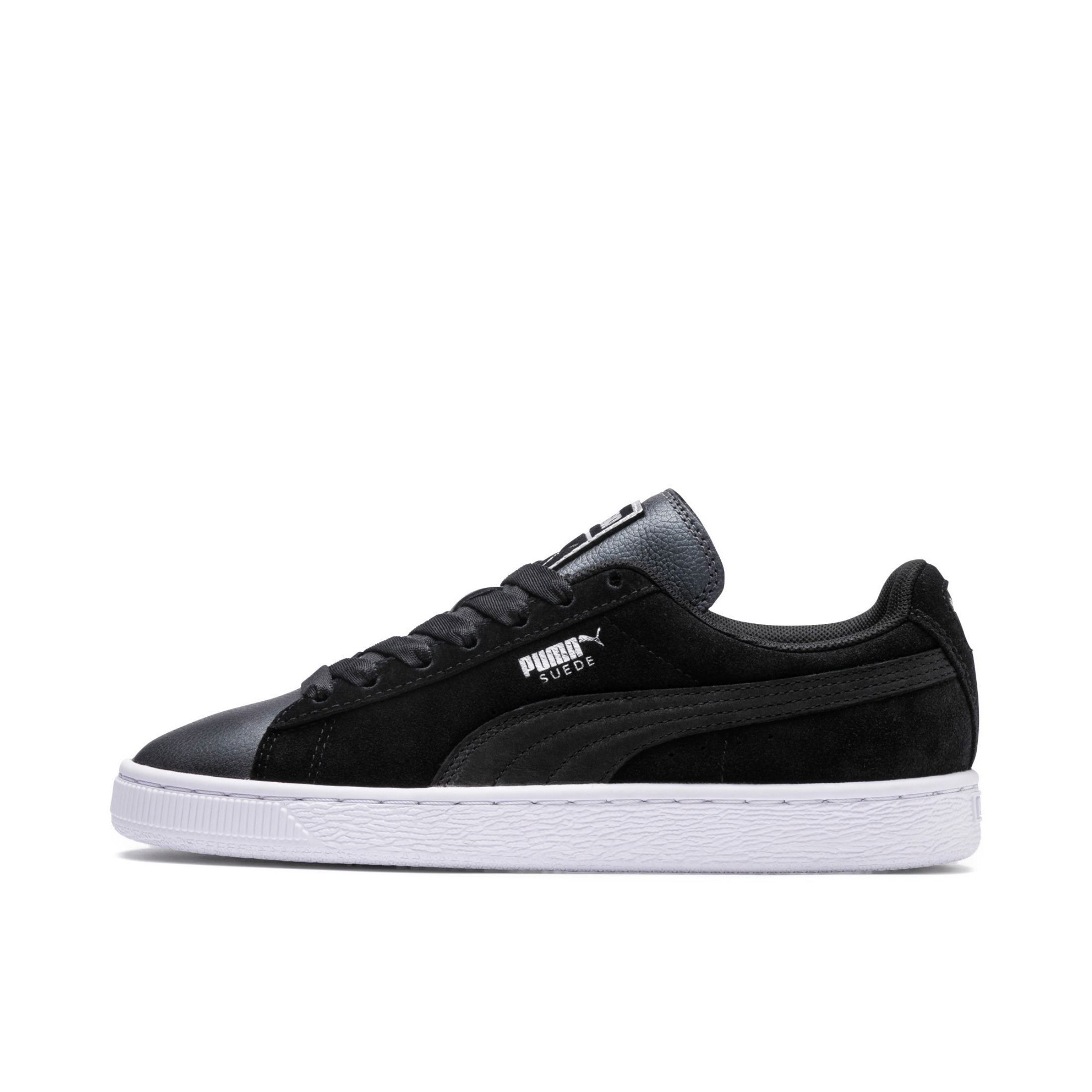 推荐商品：Puma/彪马 Suede Classic 面包鞋 板鞋 舒适百搭防滑耐磨轻便透气复古低帮圆头 Black/White 黑白/麂皮皮质拼接