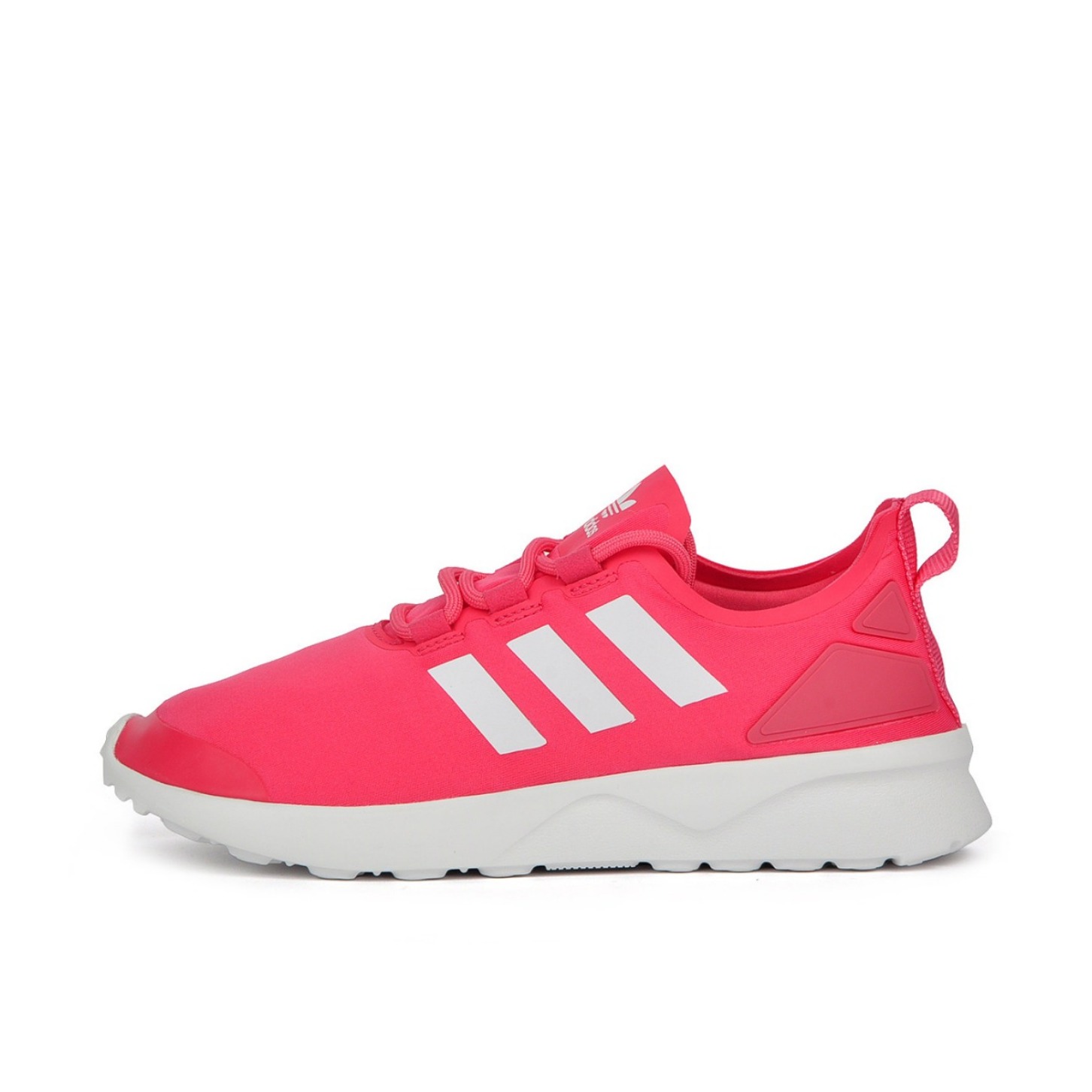 推荐商品：adidas ZX Flux Verve 舒适百搭 耐磨 包裹性 跑鞋 Pink/White 女款/粉色/白色