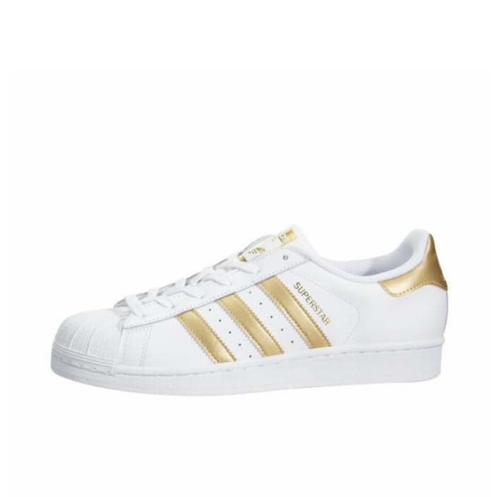 推荐商品：【宋雨琦同款】 adidas Originals Superstar 板鞋 轻便贝壳头薄底舒适百搭耐磨复古 Ftwr White/Gold Metallic 白金/金尾