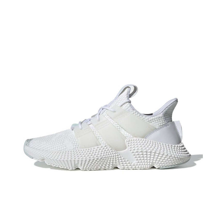 推荐商品：adidas  Prophere  舒适轻便 防滑耐磨 透气 复古简约 时尚潮流 运动休闲鞋 White/Mint Green 白色/薄荷绿