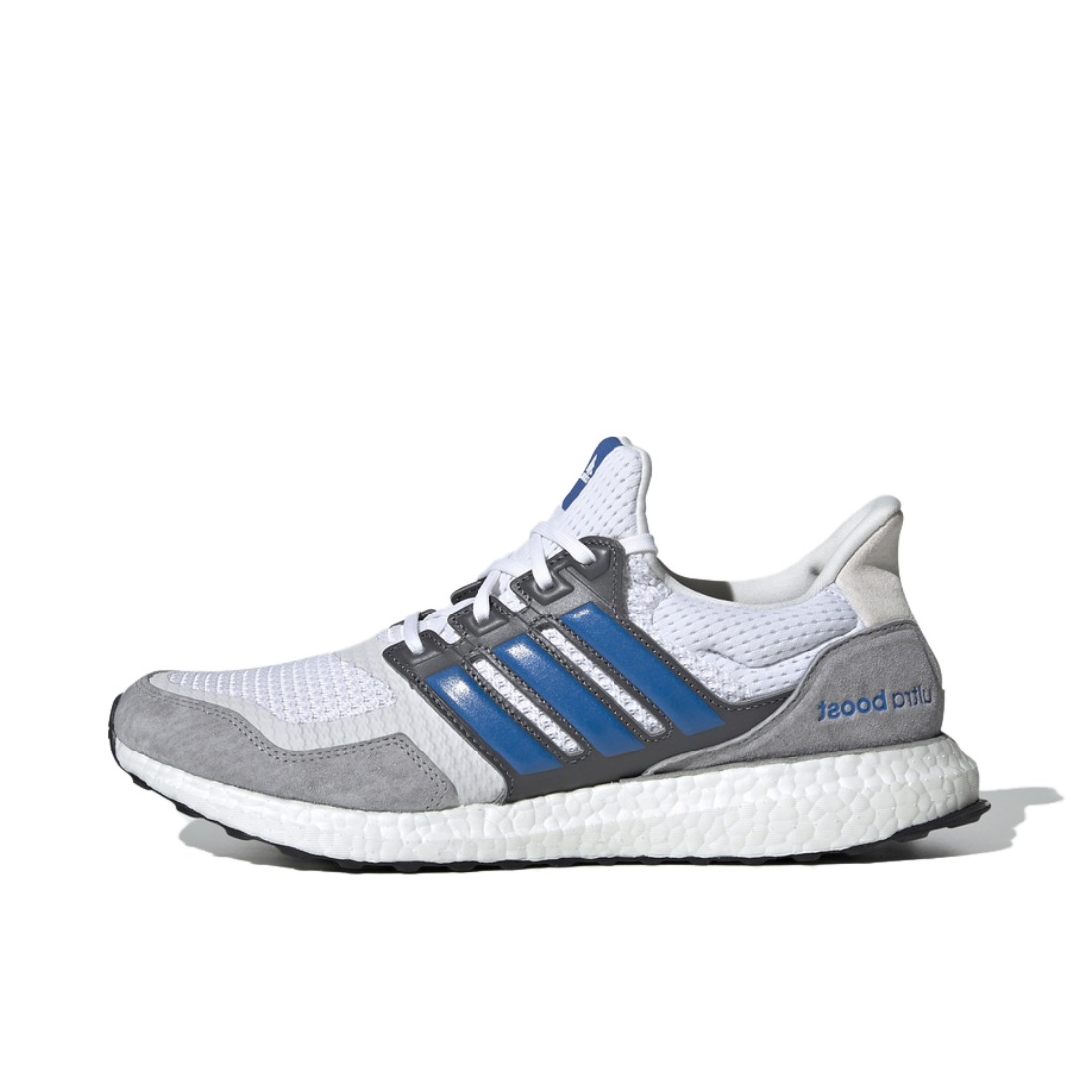 推荐商品：adidas Ultra Boost S&L 缓震回弹 运动 轻便透气 防滑耐磨 跑鞋 White/Grey/Blue 白灰蓝