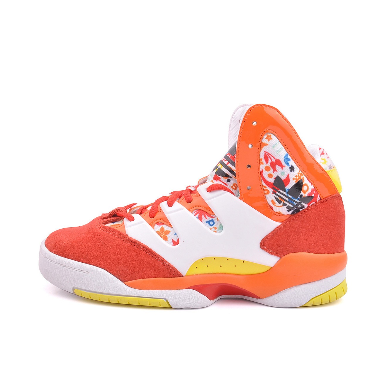 推荐商品：adidas Originals GLC 运动休闲鞋 防滑耐磨复古潮流圆头 Red/Orange/White 白红橙