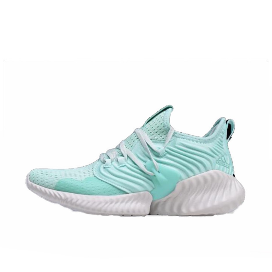 推荐商品：adidas Alpha Bounce Instinct cc 跑鞋 减震透气防滑耐磨舒适时尚潮流 Aqua Green/Sail/White 青绿网眼