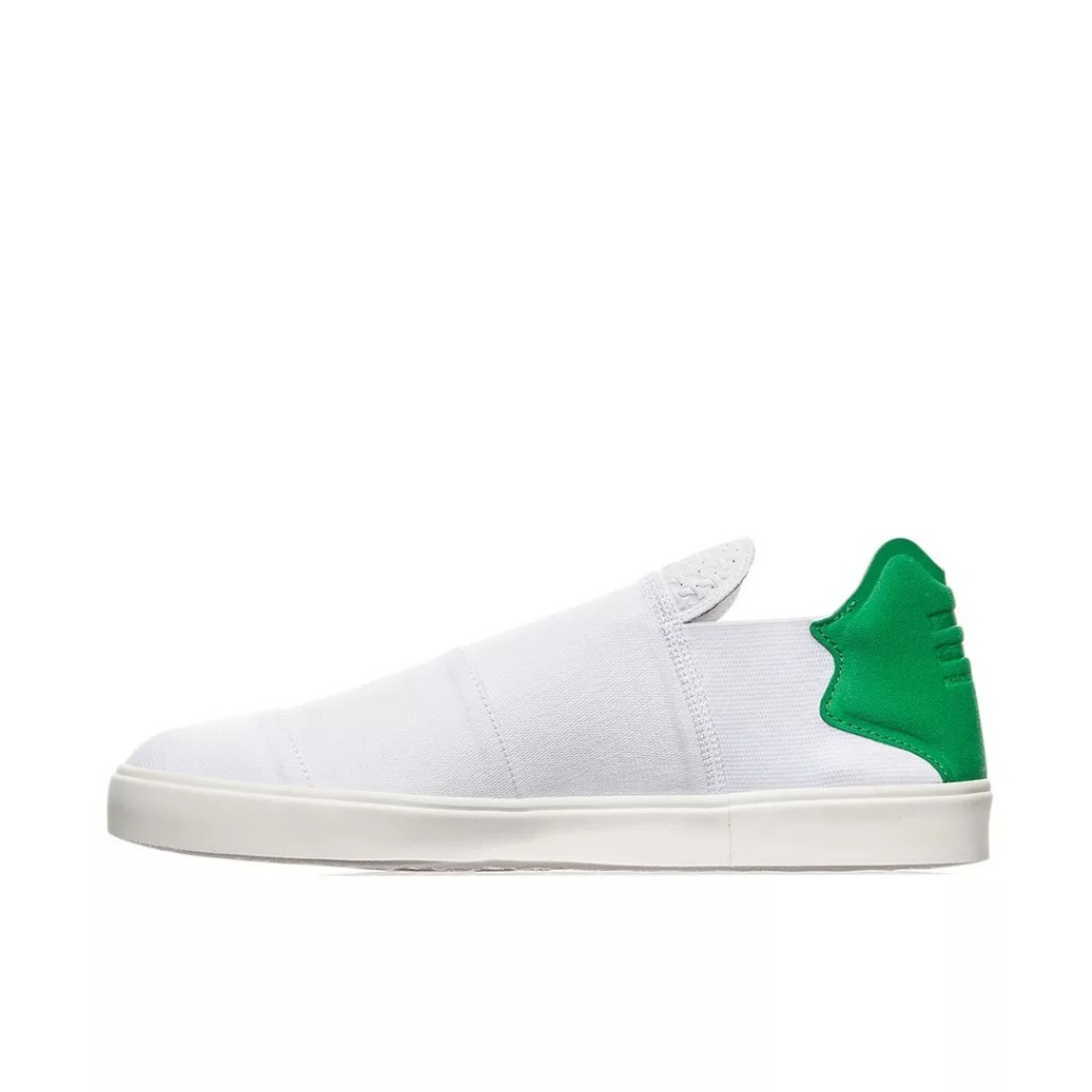 推荐商品：adidas Elastic × Pharrell 轻便防滑 一脚蹬 运动休闲鞋 Pharrell White Pharrell Williams联名/白色/绿色