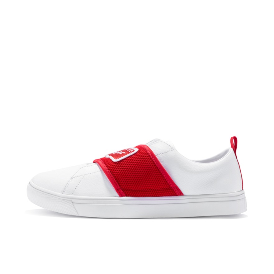 推荐商品：Onitsuka Tiger Lawnship 2.0 Slip-on 防滑 舒适透气 休闲鞋 白红