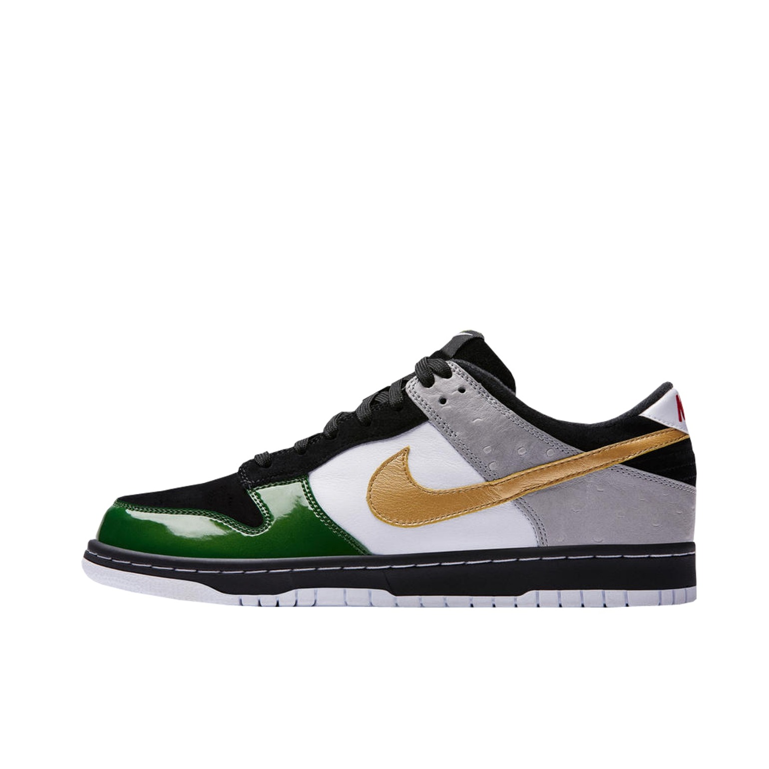 推荐商品：Nike Dunk 板鞋 经典复古百搭 Wolf Grey/Metallic Gold 低帮/黑白绿
