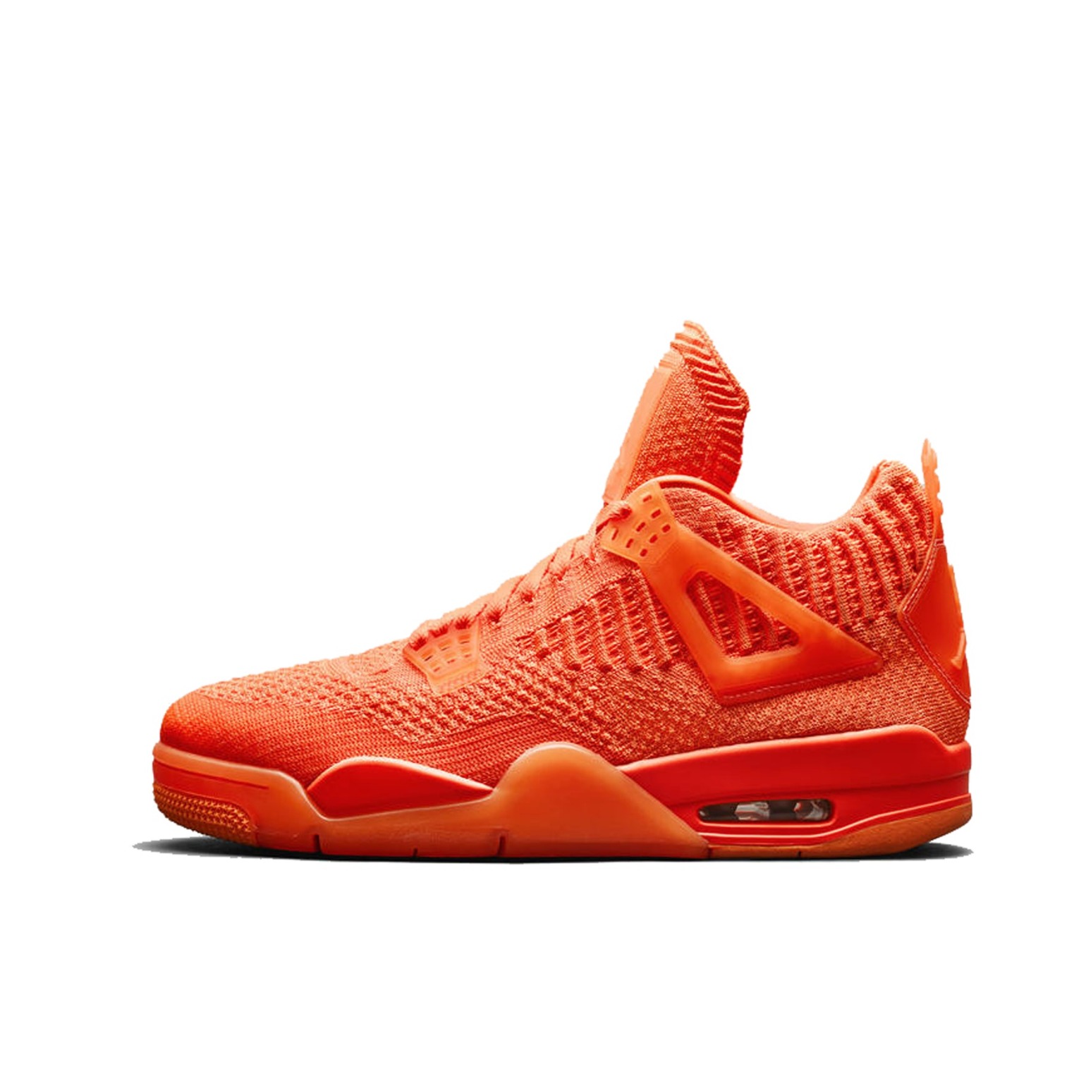 推荐商品：Air Jordan 4 运动休闲鞋 舒适缓震防滑耐磨复古简约时尚百搭支撑织物合成革轻质 Orange
 编织鞋面/橘红