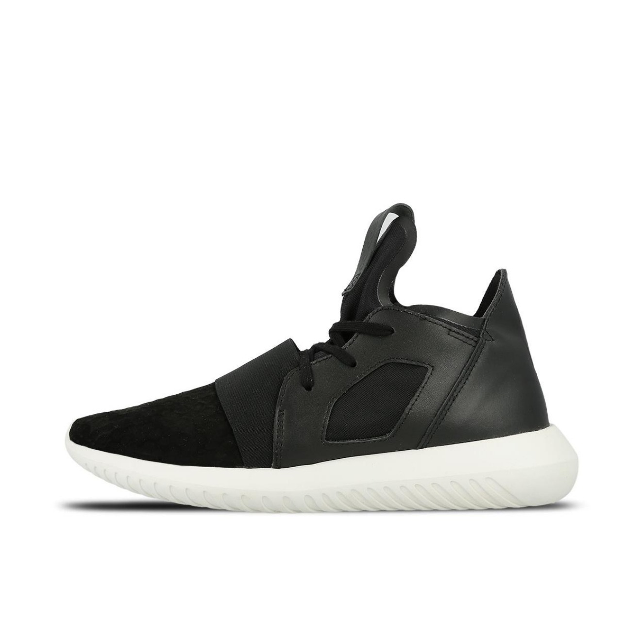 推荐商品：adidas Originals Tubular Defiant 运动休闲鞋 轻便耐磨透气舒适时尚 Core Black/Cloud White 黑白/皮质