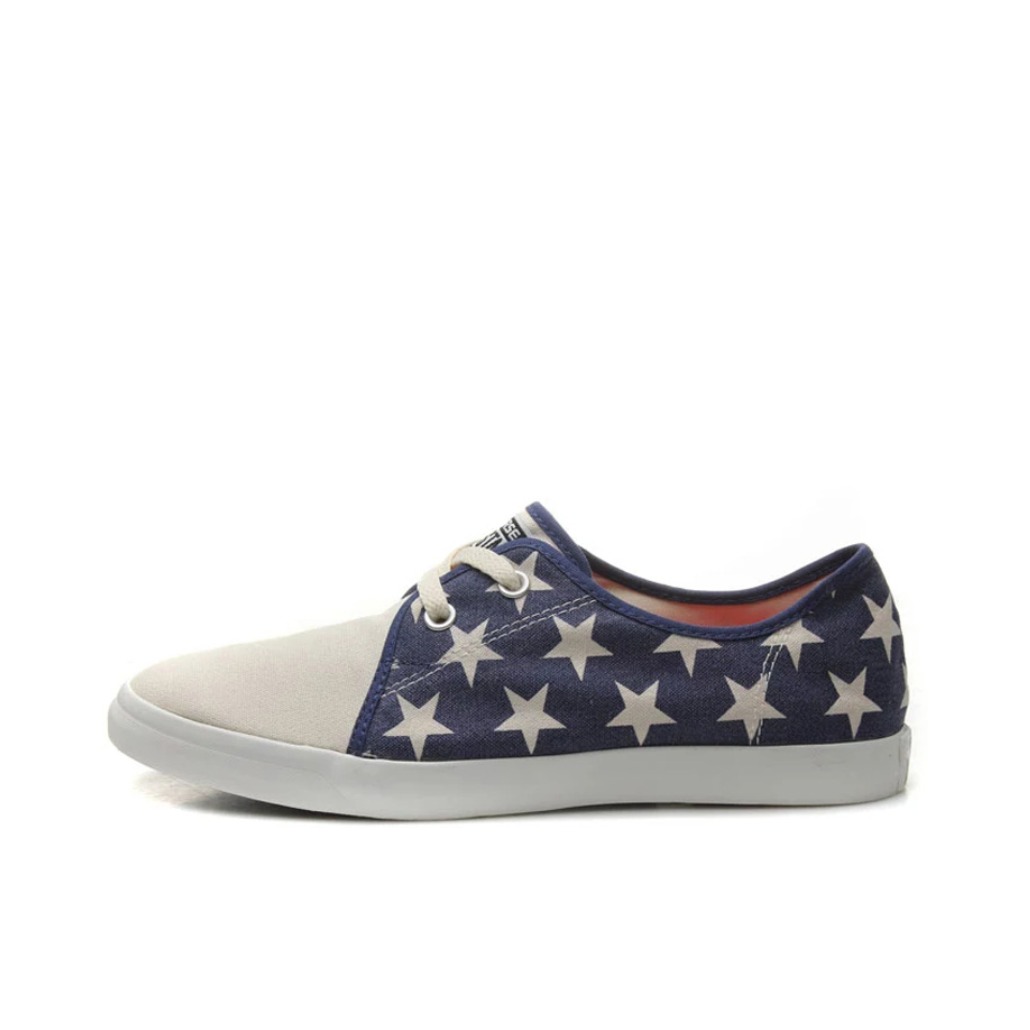 推荐商品：Converse/匡威 All Star Riff 防滑耐磨 舒适透气 拼接 百搭 板鞋 Gainsboro/Navy 美国国旗
