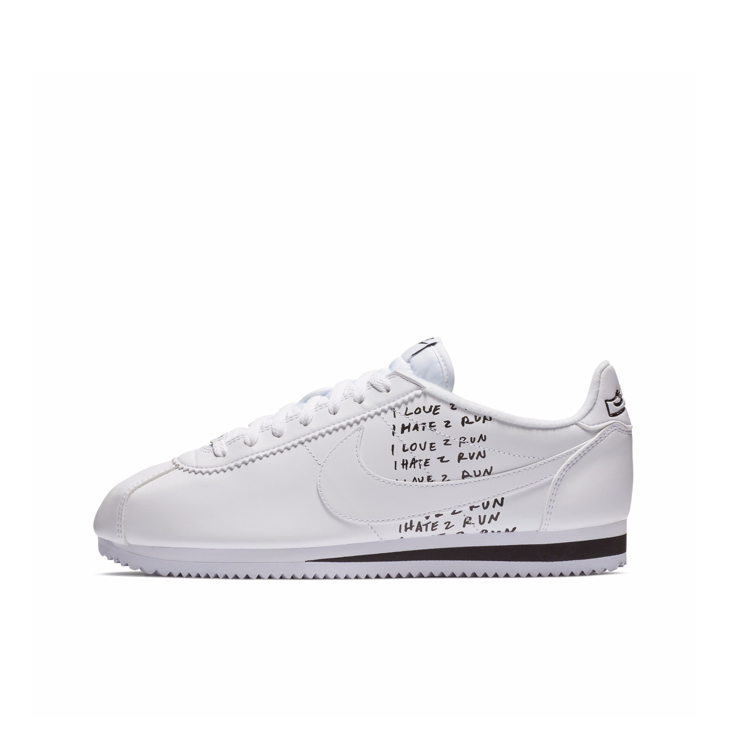 推荐商品：Nike Classic Cortez 阿甘鞋 跑鞋 防滑耐磨缓震透气轻便抓地舒适低帮耐穿贴合 White 白黑弹幕