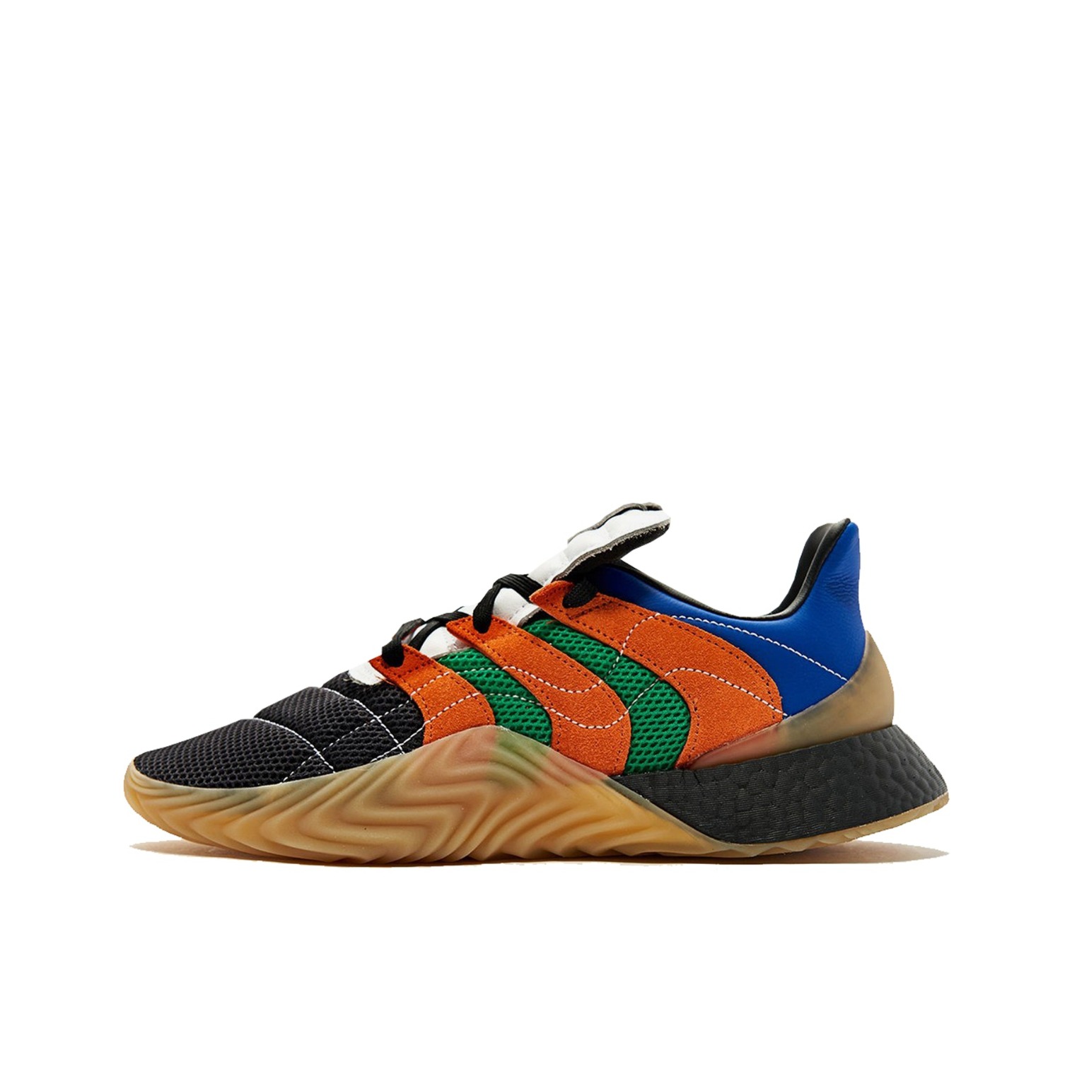 推荐商品：adidas Sobakov Boost 舒适 防滑耐磨 轻便减震 简约百搭 休闲运动 跑鞋 Core Black/Multi-Color/Gum 黑/多彩
