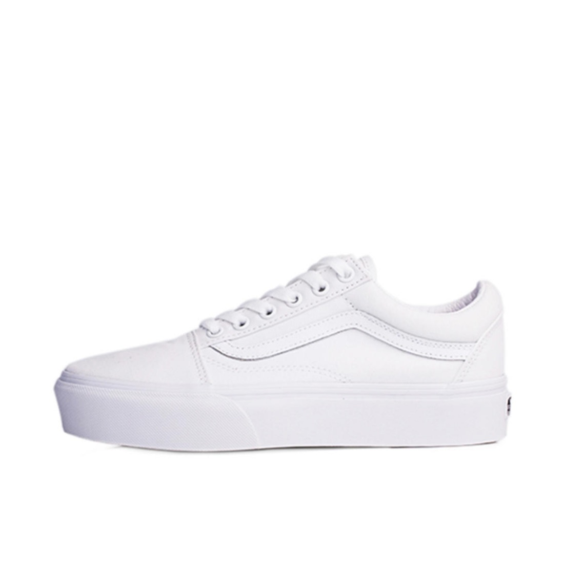 推荐商品：Vans/范斯 Old Skool 滑板鞋 板鞋 轻便防滑复古舒适经典 White 纯白松糕