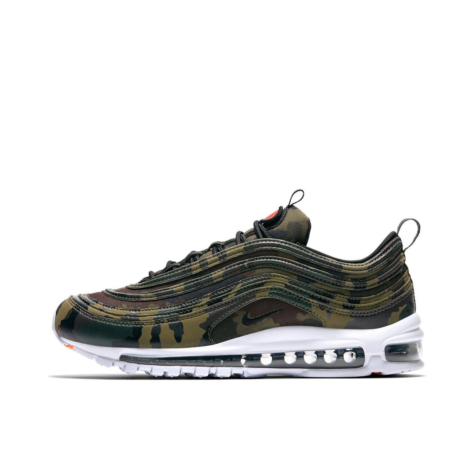 推荐商品：Nike Air Max 97 跑鞋 气垫减震全掌舒适透气防滑耐磨百搭复古织物合成革运动时尚圆头包裹性支撑 France 法国迷彩限定