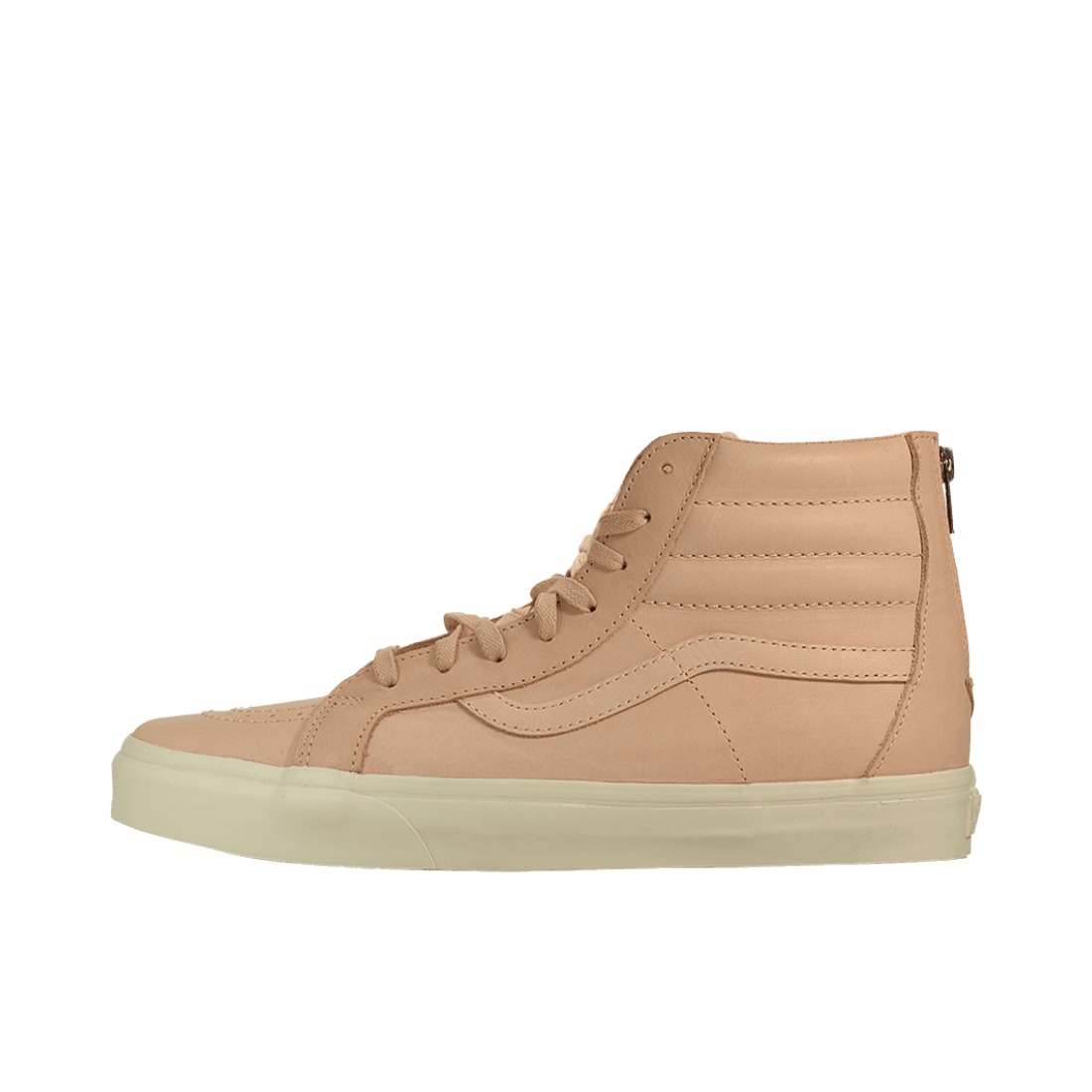 推荐商品：Vans/范斯 SK8-Hi 板鞋 潮流经典拼接复古街头厚底 Veggie Tan 浅卡其/拉链