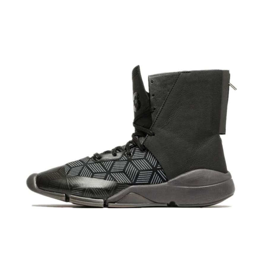 推荐商品：Y-3 Future Zip High 运动休闲鞋 高帮尖头防撞圆头 Black 黑色