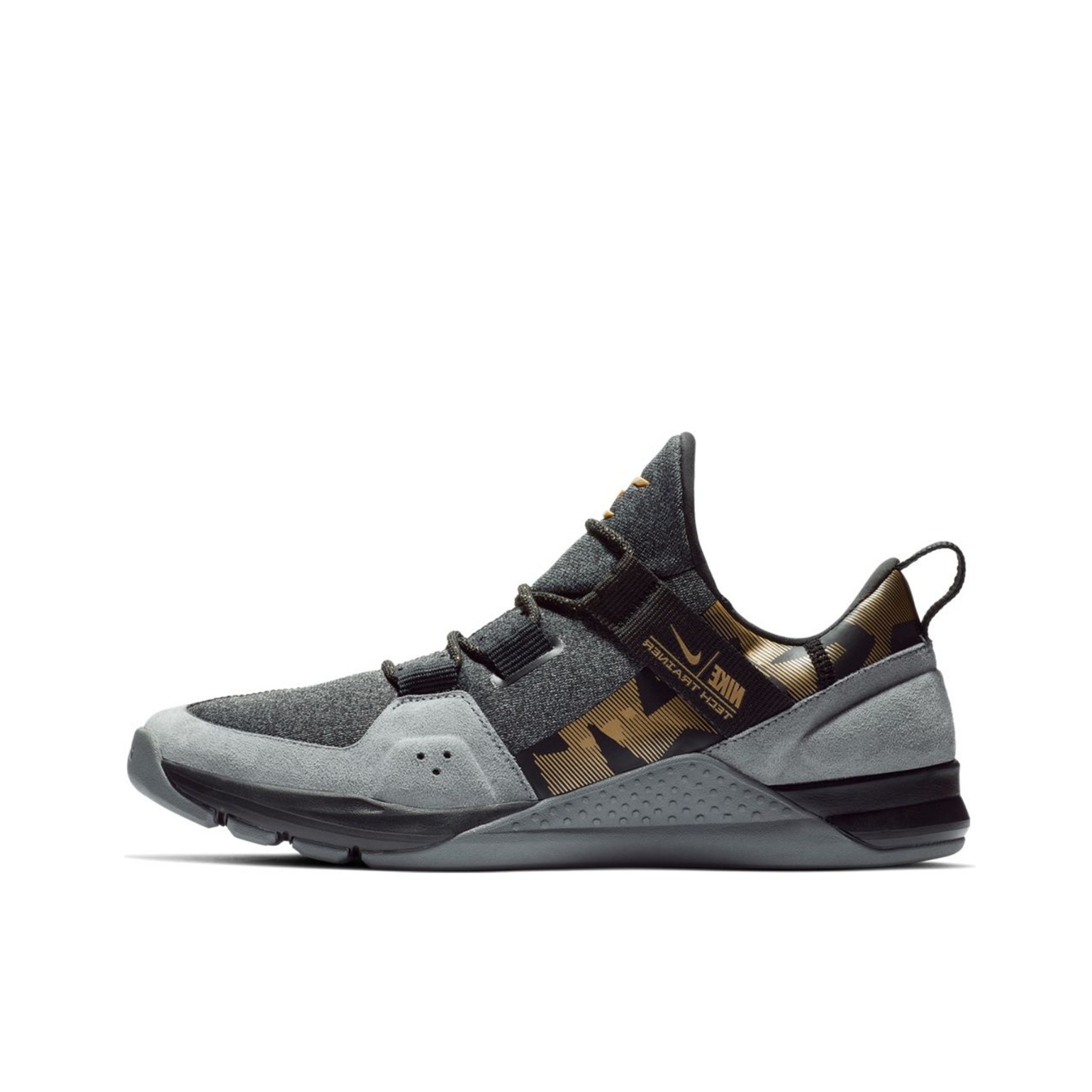 推荐商品：Nike Tech Trainer 透气 耐磨 综合 训练鞋 Russell Wilson/Metallic Gold/Grey 灰/金